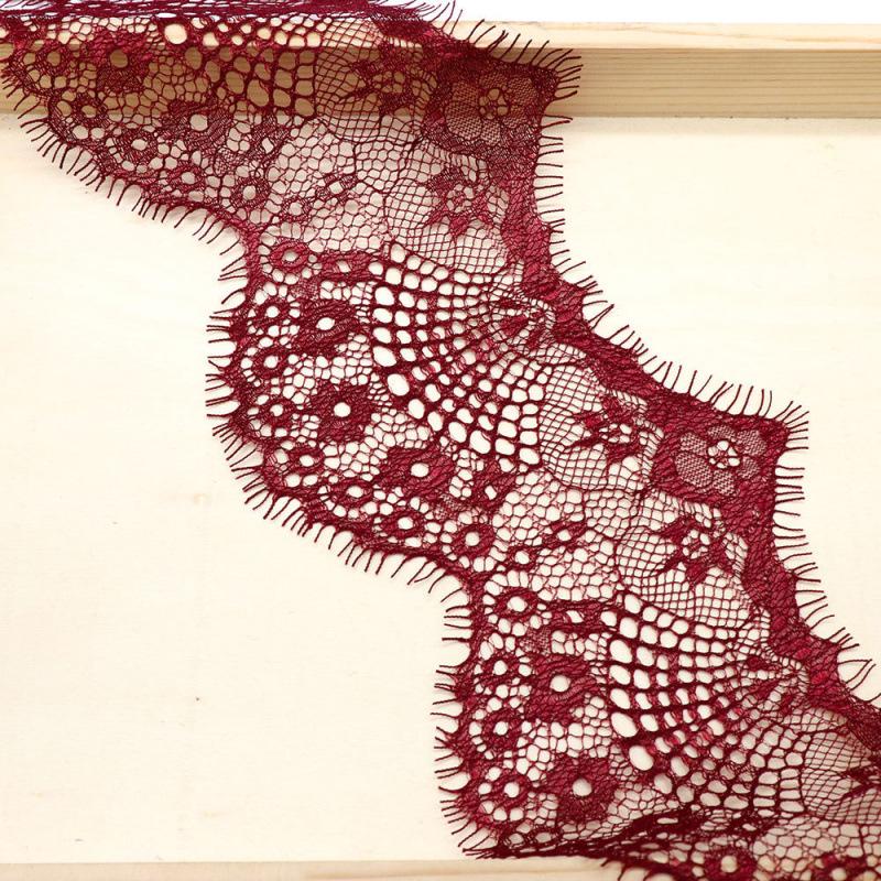 

Черно-белая кружевная тесьма с бахромой-ресничками, 3 ярда (Ширина 9,5 см) для DIY, Одежды и Домашнего Декора Blue