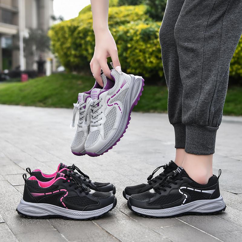 Women's Spring Autumn Anti-slip Soft-soled Breathable Walking Shoes Comfortable Leisure Sports Footwear for Travel And Daily Use