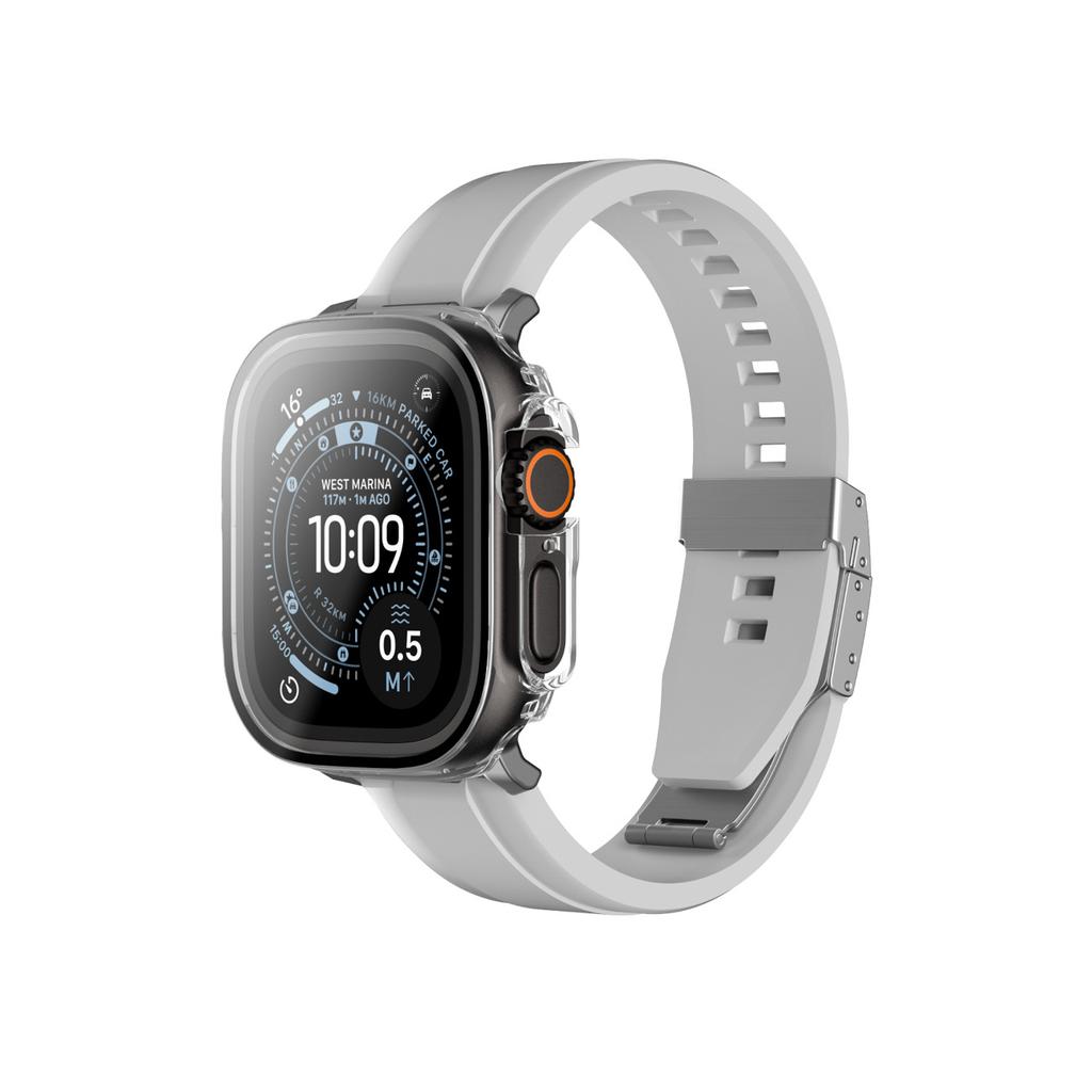 Szkło ochronne z etui na Apple Watch UItra 3 49 mm Radix - przezroczyste