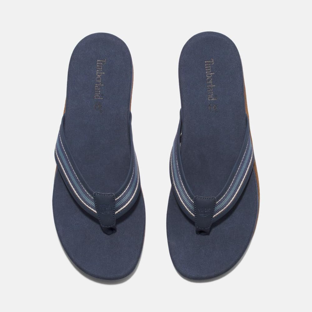 Timberland Men's Seton Bay Thong Sandals, Dark Blue, Size 9.0 (27.0cm), TB0A66KSL791