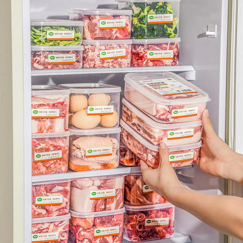Plastic Crisper, Refrigerator, Food, Household Microwave Oven, Sealed Box, Kitchen Square Storage Box, Transparent Storage
