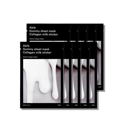 Gummy Sheet Mask Collagen Milk Sticker (10ea)