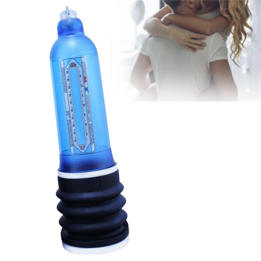 Men Penis Pump Professional Home Penis Water Vacuum Pump Trainer Device for Erection X40 Blue 3.7 X