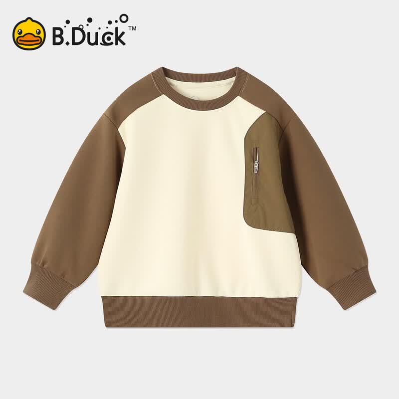 B.Duck Boys' Long-Sleeve Crew Neck Sweatshirt