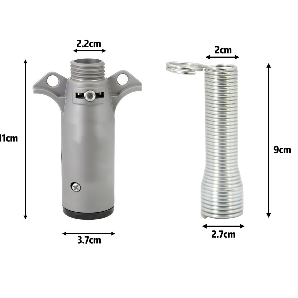 Oattun Anhängerteile, Verkabelungskupplung, Verkabelungsverbinder, 7-poliges Anschlusssystem, Anhängerseite, Aluminium