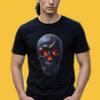 Lava Skull Tee for Men. Gildan 64000. Skull Streetwear. OK-024