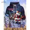 New Santa Claus 3d Graphic Print Hoodies Men Women Fashion Christmas Hoodie Sweatshirt Snowman Tracksuits Men clothing Winter Falls
