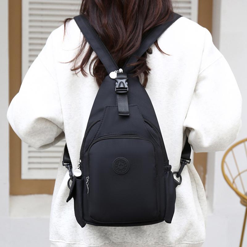New Multifunctional Casual Large-Capacity Oxford Cloth Chest Bag For Outdoor Travel Lightweight Multi-Purpose Backpack For Women