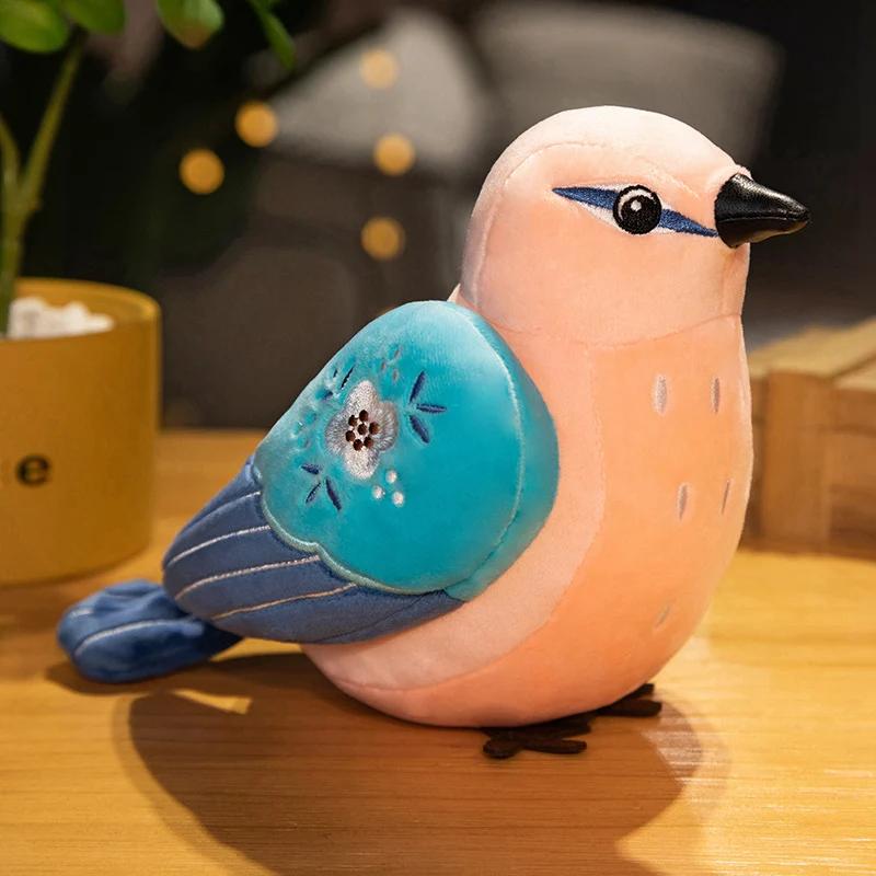 30cm simulační plyšová hračka Birdie Kreativní kreslený film Ptáci Vrabec Papoušek Panenka Roztomilé dětské hračky Dekorace