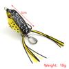 1Pc 10G 3D Eyes Frog Lure Soft Tube Bait Plastic Fishing Lure With Fishing Hooks