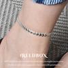 Silver Destiny Heart Chain Anklet Layered Silver Anklet 925 Silver
