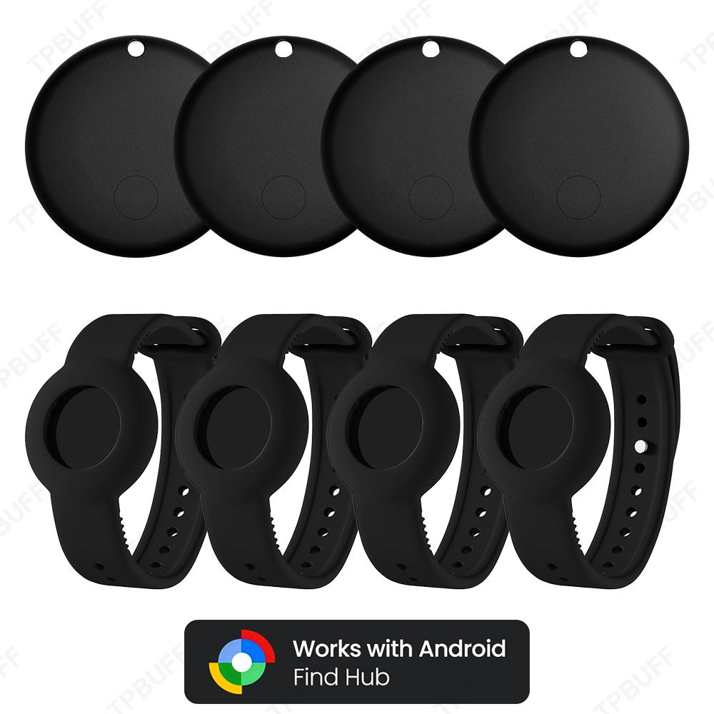 Android Smart Tracker Bracelet for Kids Soft Silicone Waterproof Wristband GPS Tracker Watch Band For Google Find Hub Anti-lost