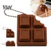 Sensory Toys for Adults Kids 3D Printed Chocolate Candy Bar Clicker Fidget Toy, Keyboard Shape Stress Reliever Keychain, Office Desk Relief Toy Kids,