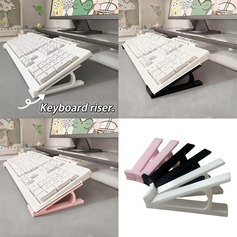 English: Ergonomic Keyboard Riser, Non-Slip Universal Stand with Multi-Color Options, Perfect for Office & Gaming