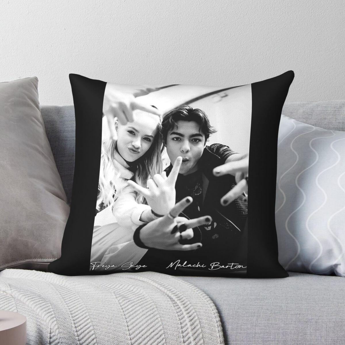 Exquisite Ornaments Unisex Malachi Barton & Freya Skye Pillowcase Polyester Linen Velvet Pattern Zip Decorative Pillow Case Home Cushion Cover