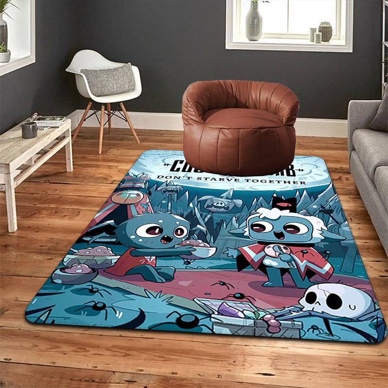 Cult of the Lamb Rug Floor Mat for Living Room or Bedroom Soft and Comfortable Carpet a Gift for Birthday and Holiday.