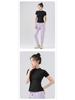 Women's 2025 Slimming Short Sleeve Yoga Top - High-End, Breathable, Flattering Fitness Wear for Summer Running