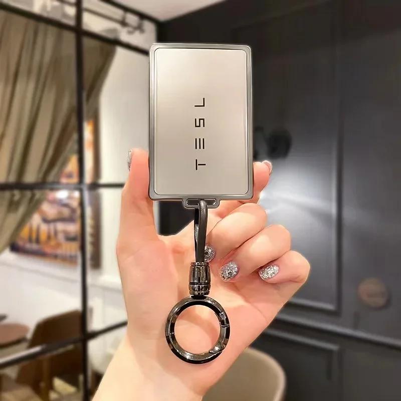 Samolepka na auto Tesla pro klíčenku auta Tesla ochranný kryt Model Y kryt na kartu Model 3 X S kovová klíčenka dálkové ovládání ochranný