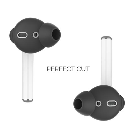 3 Pairs Silicone In-Ear Earbuds Cover Eartips with Storage Box for Air-Pods 1 2