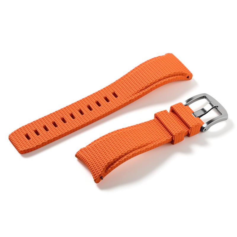 Bracelet en Caoutchouc Fluoro 19mm 20mm 21mm 22mm pour Xiaomi huawei Samsung Swatch MoonSwatch Universel FKM Libération Rapide Bracelet de Montre de Plongée pour Seiko