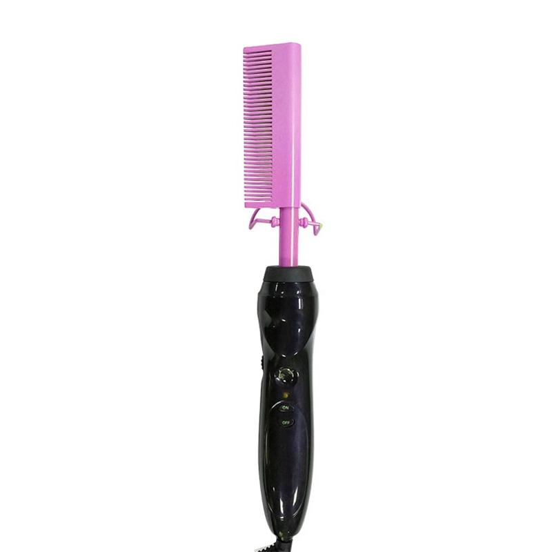 Masterlee Custom Logo Hot Hair Comb Professional Hair Straightener Electric Copper Heater Comb