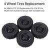 4 Upgraded Wheel Tires Replacement for MN82 LC79 1 12 Replacement for WPL 1 16 RC Car Model Parts Advanced Design with