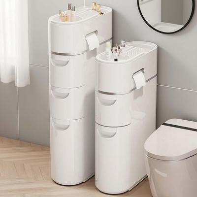 Badezimmer-Schlaltkasten-Schubladenschrank: Mehrschichtiger Kunststoff, Keine Installation erforderlich.