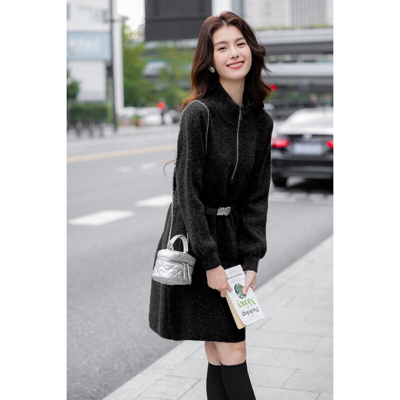 

Mocana Winter Chic Long Sleeve Knitted Mini Dress One Size