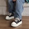 Men's shoes 2025 spring new inner heightening board shoes casual versatile trendy shoes big head canvas shoes 18454-J