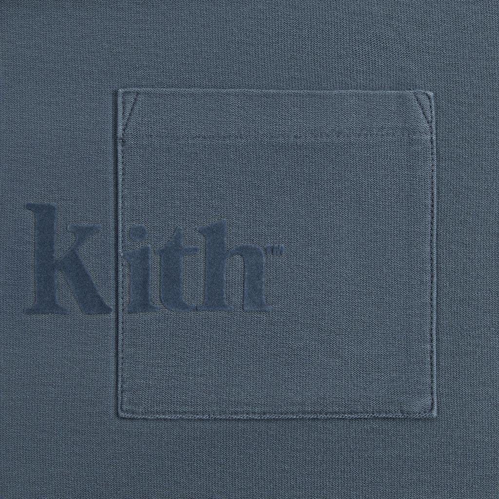 Kith Quinn Tee Border Men Tops Blue KHM032026-5038