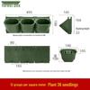 Vertical 3D Greening Bonsai Plant Wall: Large Multi-Layer Wall-Mounted Flower Trough