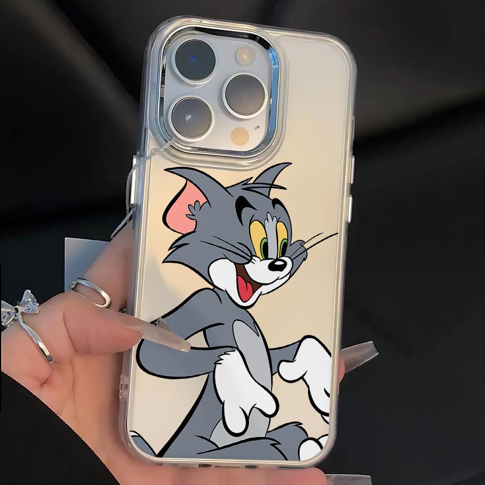 Cartoon T-Tom And J-Jerry Cute Phone Case For Samsung Galaxy A56 A36 A26 A55 A35 A16 A54 A34 A25 A24 A15 A14 A73 A53 A33 4G 5G