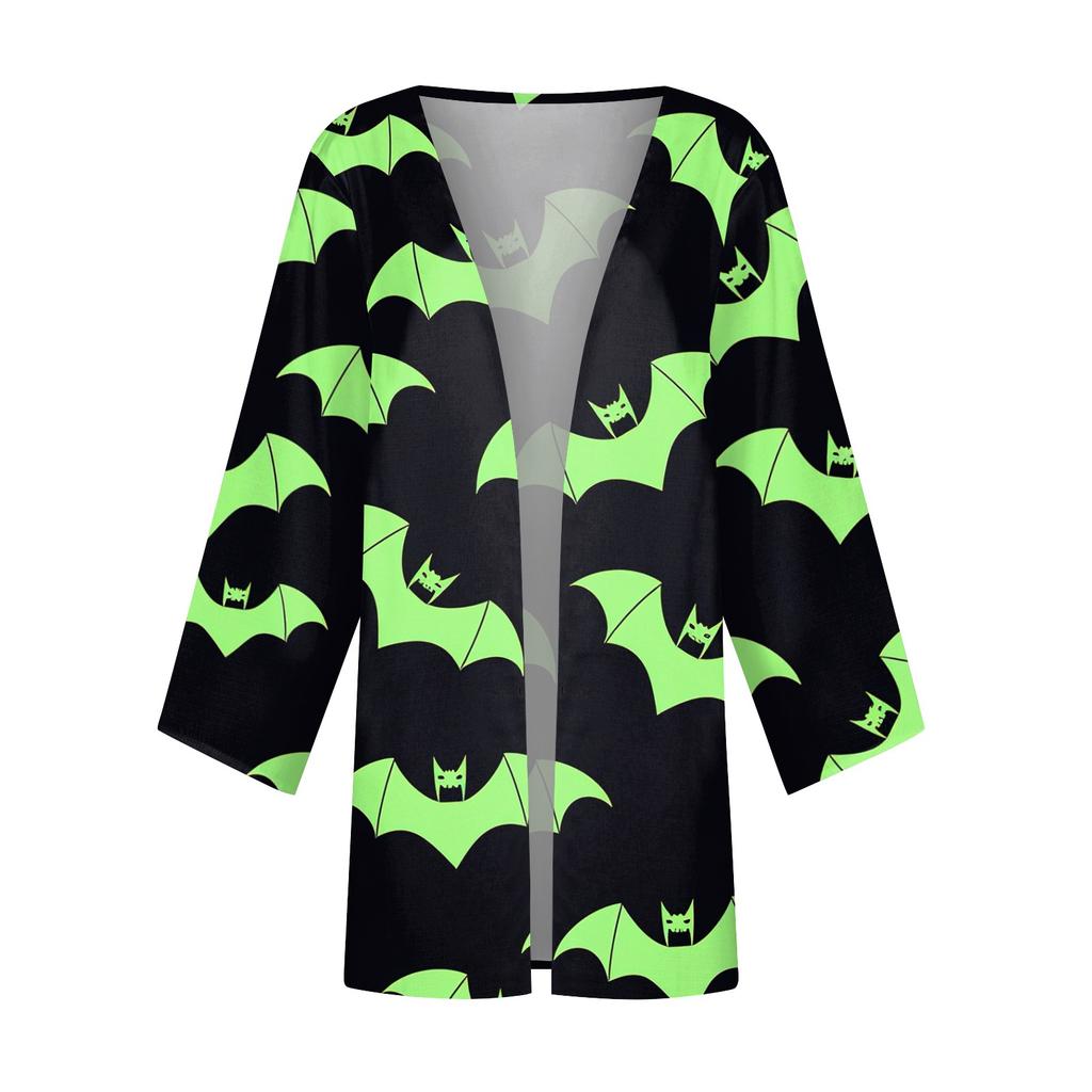 Women's Casual Fashion Printed Lightweight Mid-length Jacket Cardigan