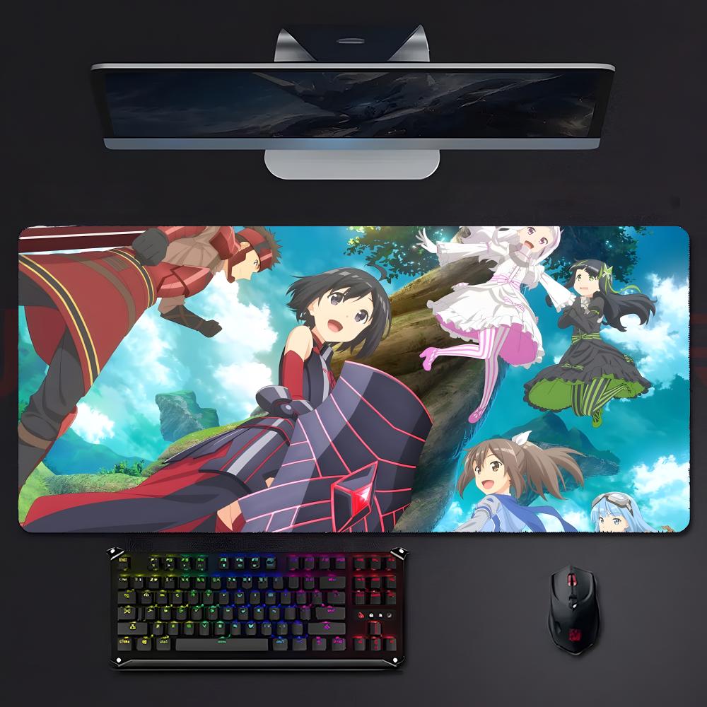 Cute Fun Anim BBofuri I Dont Want To Get Hurt Mouse Pad Mousepad Large Gaming Lockedge Thickened Pc Table Desk Mat