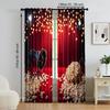 2 Pcs   Versatile Polyester Transparent Curtains for Home Decoration Movie Night for Use In Bedrooms and Living Rooms