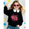 European sizes Cute Strawberry Print Pattern Kids' Spring Lightweight Crew Neck Sweatshirt, Comfortable Outdoor Wear Choice for 0-3 Years Old
