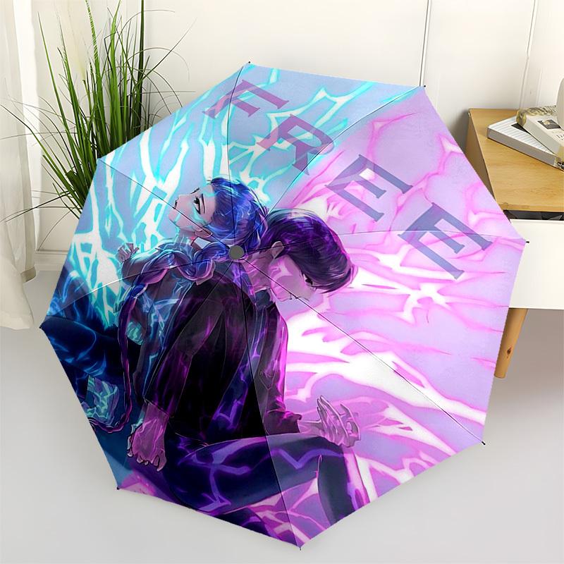 

1pc Free Spirit: Outdoor Umbrella with Automatic Opening & Closing, Foldable Design, 8-Rib Frame - Perfect for Fans, Travelers, Daily Use, and Gi