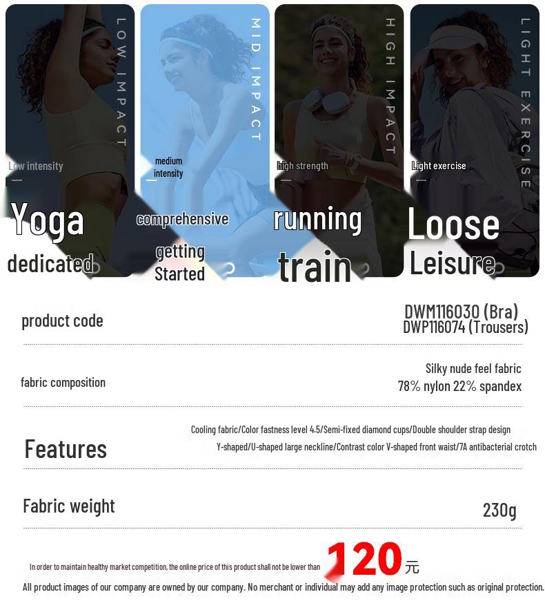 Damen Color-Block Yoga-Set: Patchwork Sport-BH, Antibakterielle V-Ausschnitt High-Waist Bauchkontrollhose