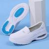 Women's Genuine Leather Breathable Nurse Shoes with Soft Air Cushion Sole
