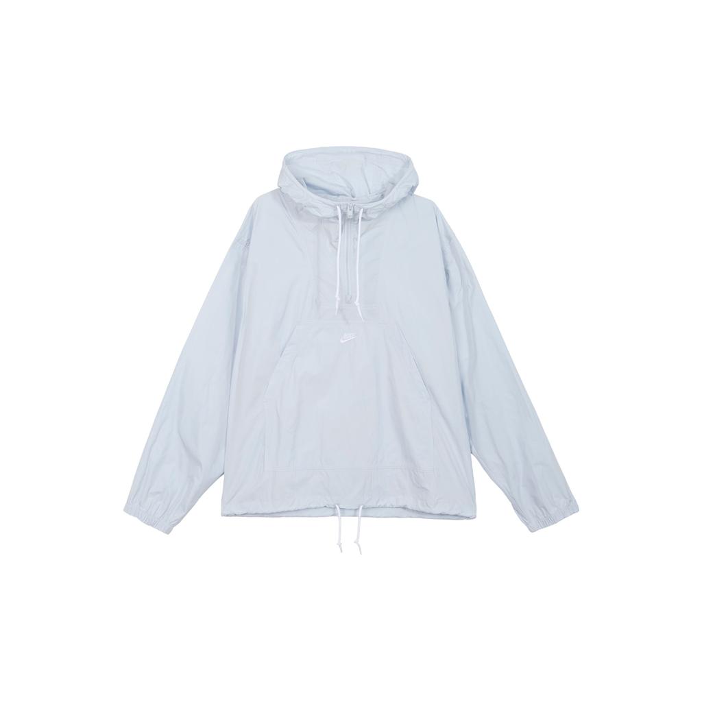 Nike Solid Color Hooded Half-Zip Casual Long Sleeve Jacket Men Jackets White Platinum FN3893-043