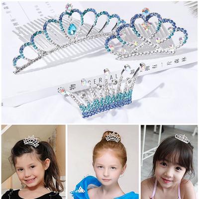 Girl Princess Party Children's Headwear Crown Comb Hairpin Rabbit