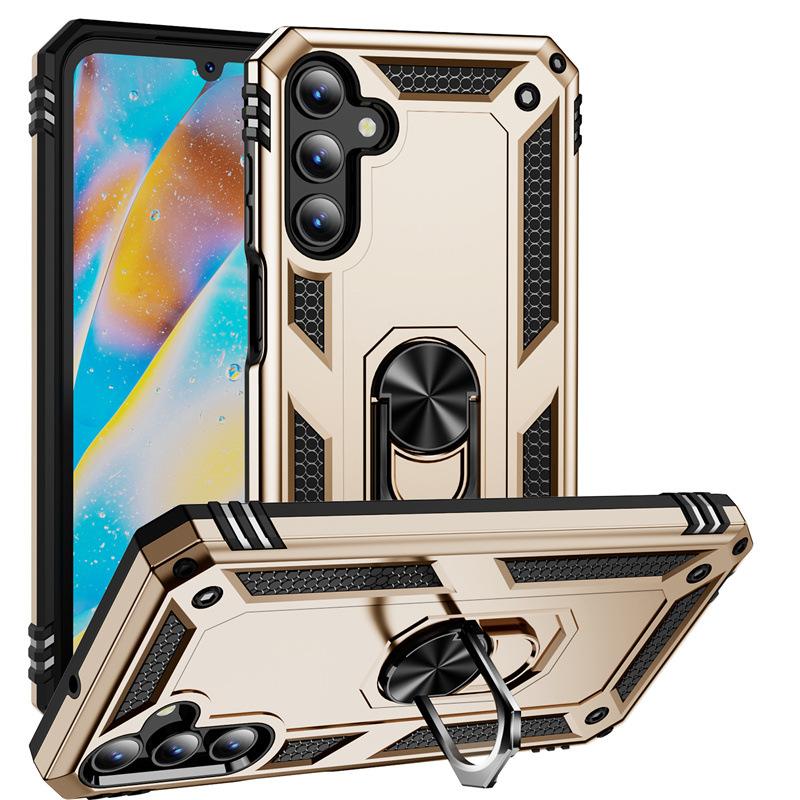 Applicable To Samsung A57 Military Armor Mobile Phone Case A37 All-inclusive A17 Bracket A07/A56 Anti-drop A36 Set A16