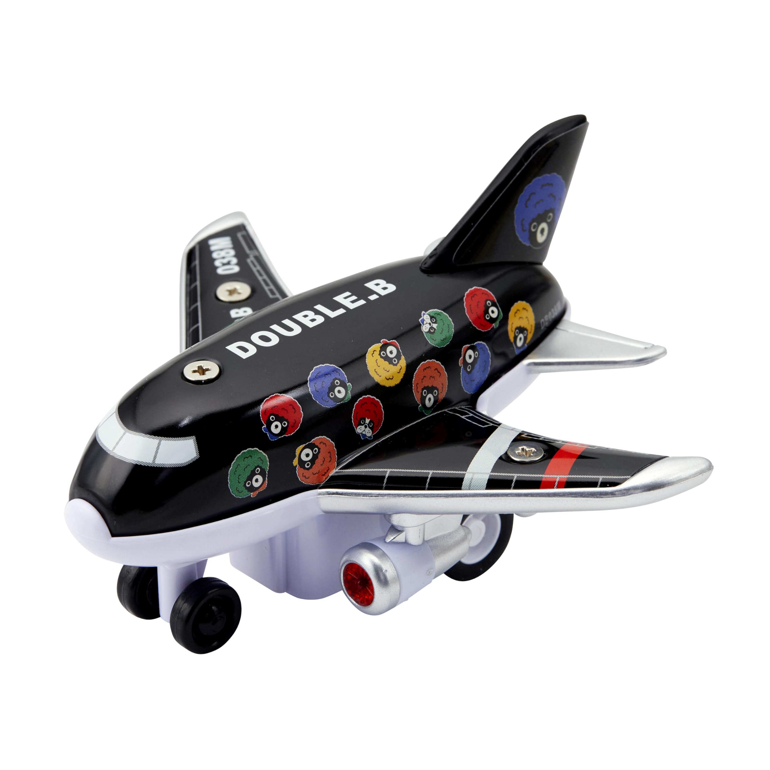 

[Miki House] Miki House Double B Pullback Jet Plane Toy Logo Bear Made in Japan Boys Girls Baby Kids Children s Toys Children s Clothing 66-1126-147
