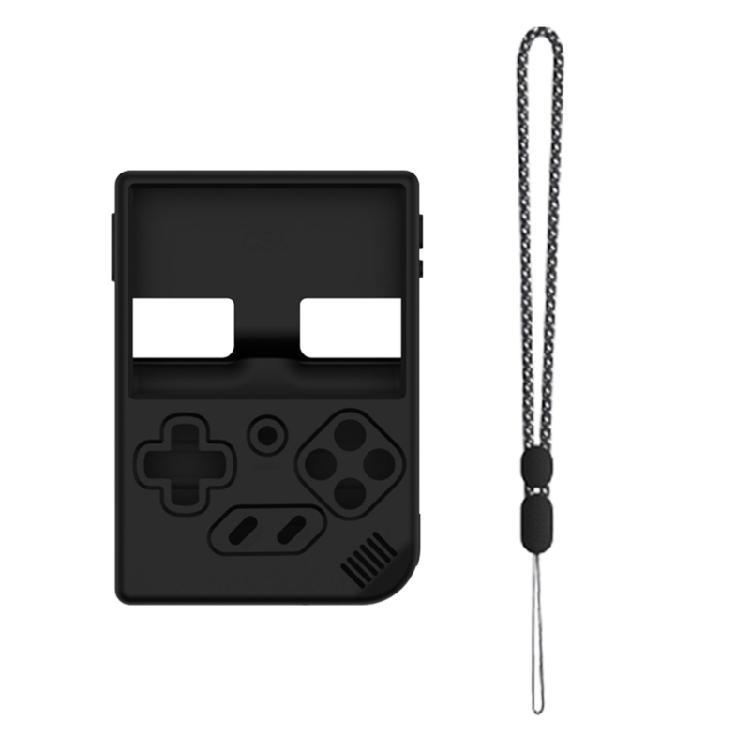Flexible Cover Silicone Case Handheld Gamepad Cover with Lanyard Protective Housing for RG35XX Plus Gaming Accessories