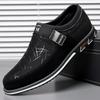 Luxury Men's Dress Shoes Fashion Leather Business Shoe Classic Office Formal Party Shoes for Men Fashion Slip-On Loafers Zapatos