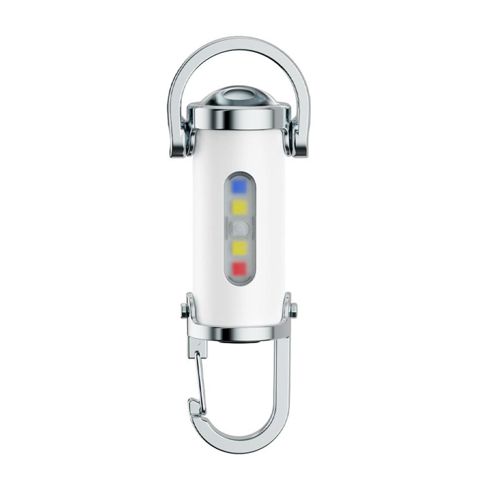 Portable Waist Hanging Keychain, Mini Waterproof Emergency Floodlight with USB Charging & Strong Light