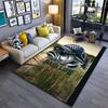 Bass Life Fishing Theme Carpet Suitable As a Non-slip Mat for the Living Room or Bedroom Sofa