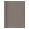 vidaXL Balcony Privacy Screen Taupe 120x300 Cm Oxford Fabric