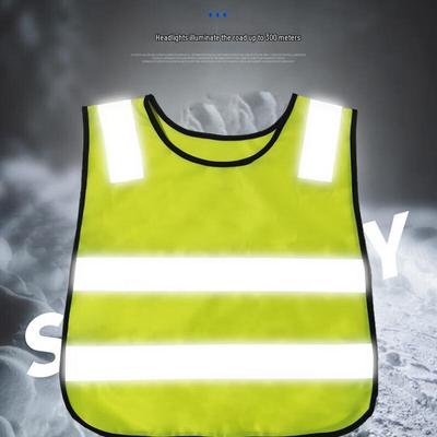 Lilang Kids Fluorescent Yellow Reflective Vest with 4 Stripes