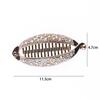 Rhinestone Fish Shape Banana Hair Clips Ponytail Holder for Women Girls Banana Clips Crabs Claws Hair Styling Accessories